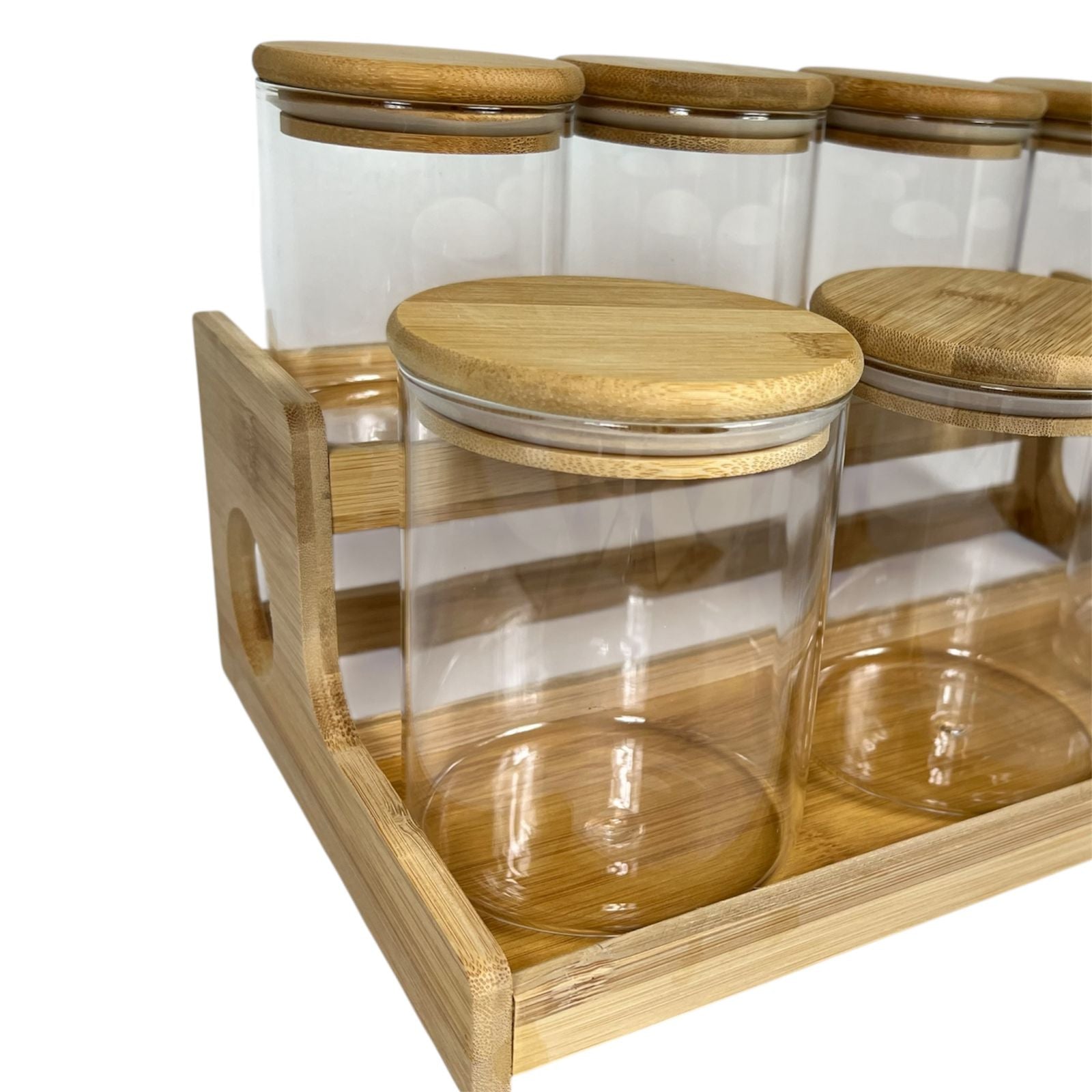 Porte-épices incliné avec 7 pots