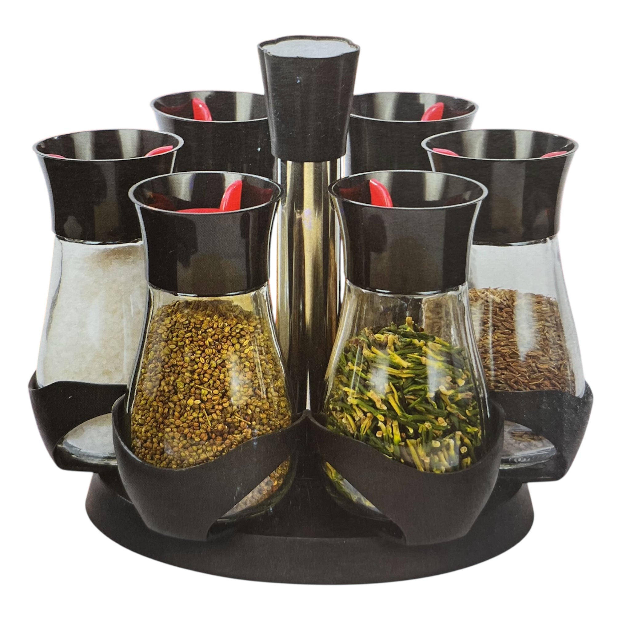 Carrousel à épices rotatif (6 pots)
