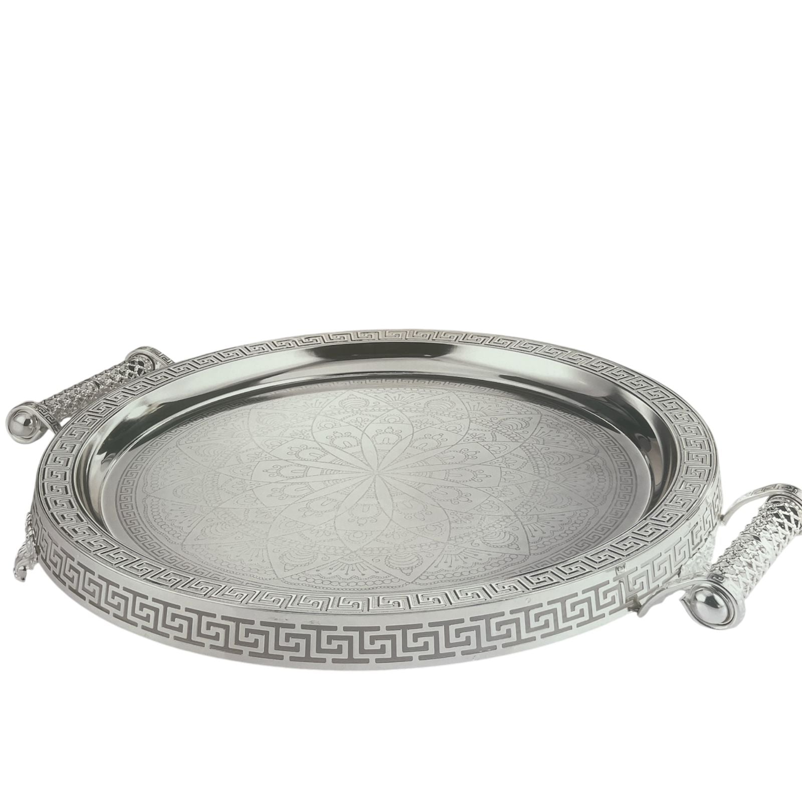 Plateau Versace Argent